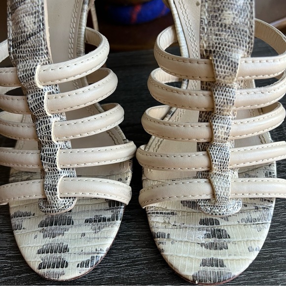 Tory Burch Charlene Strappy Leather Ankle Heels US7! Excellent Condition! - Picture 3 of 9